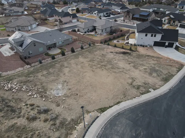 Aerial view of residential area