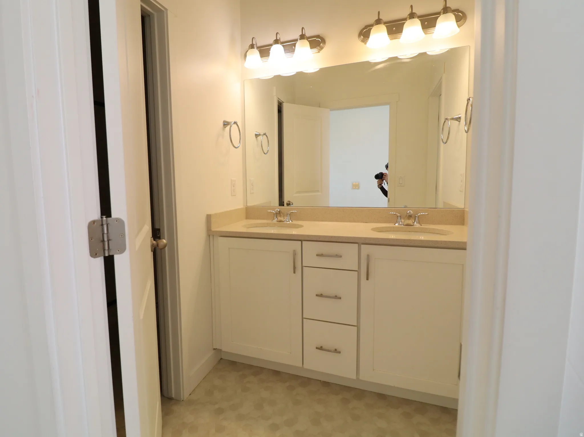 Bathroom with double vanity