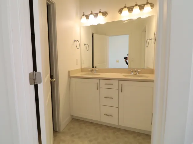Bathroom with double vanity
