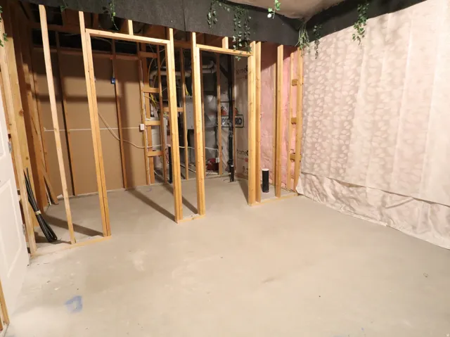 View of unfinished below grade area