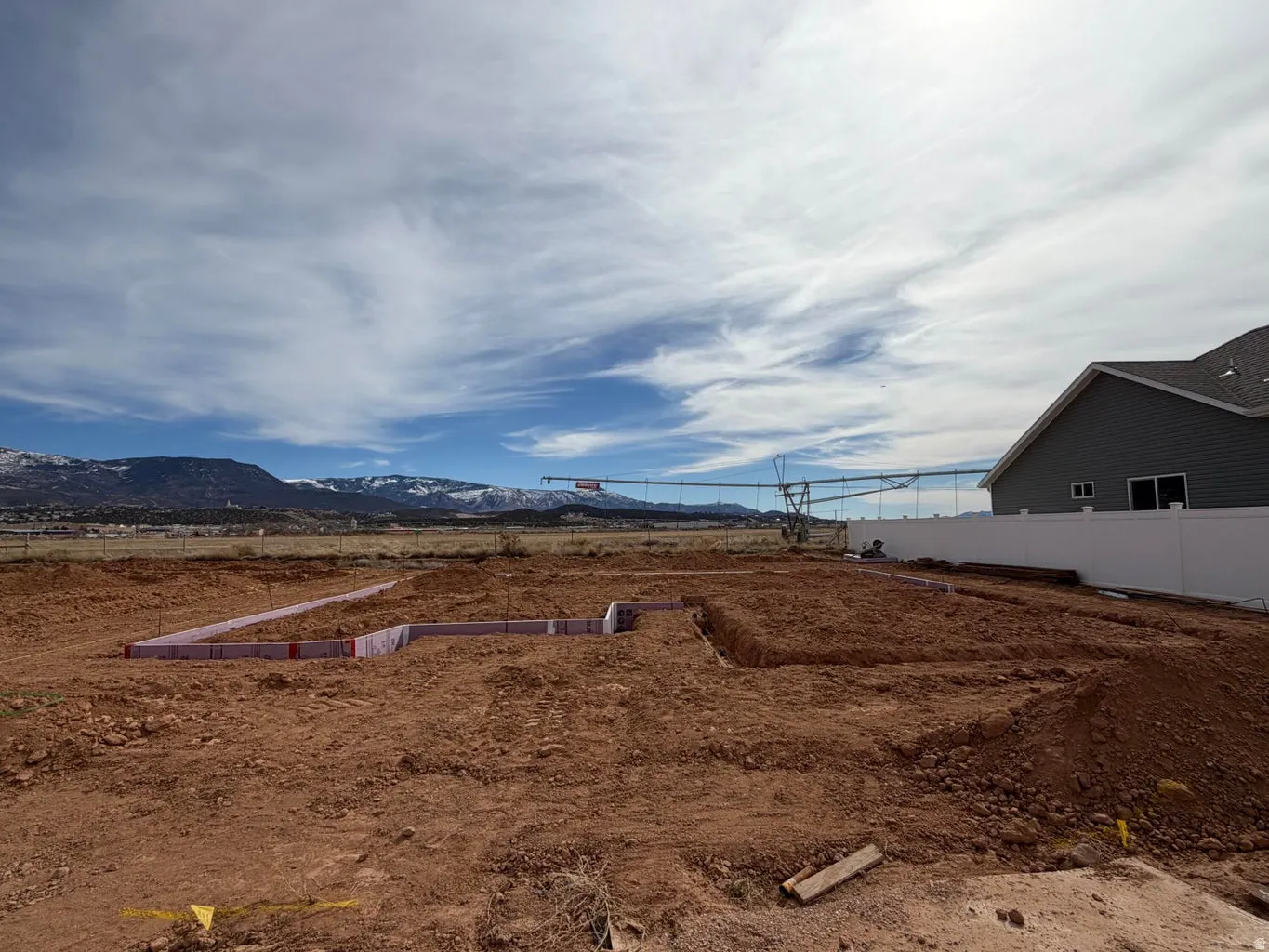 View of yard with a mountain view