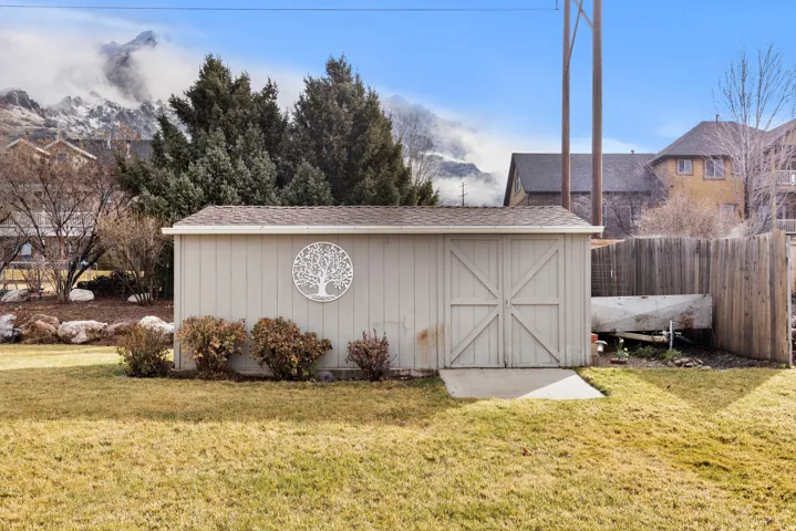 Large backyard shed