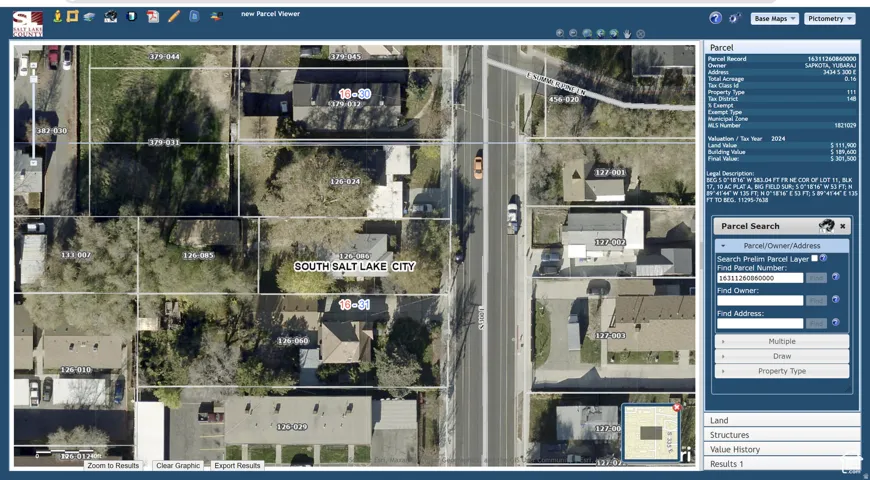 Map / location featuring property parcel outlined
