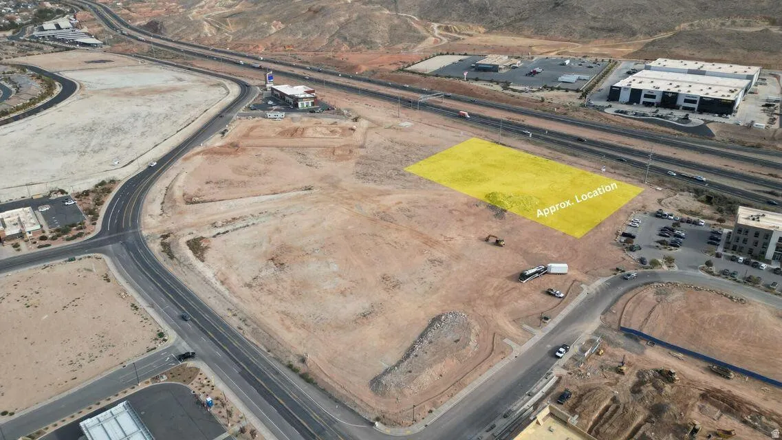 Aerial view of property's location