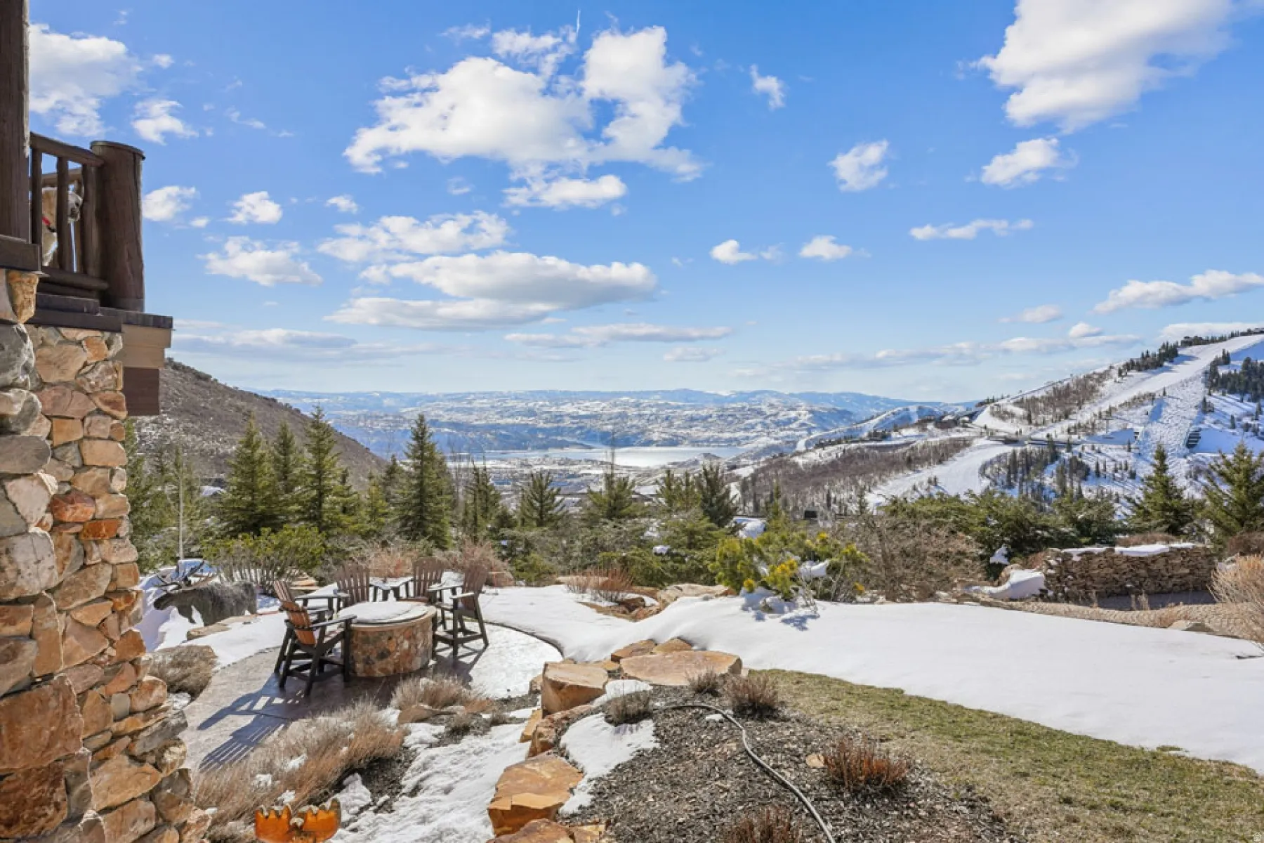 View of mountain background
