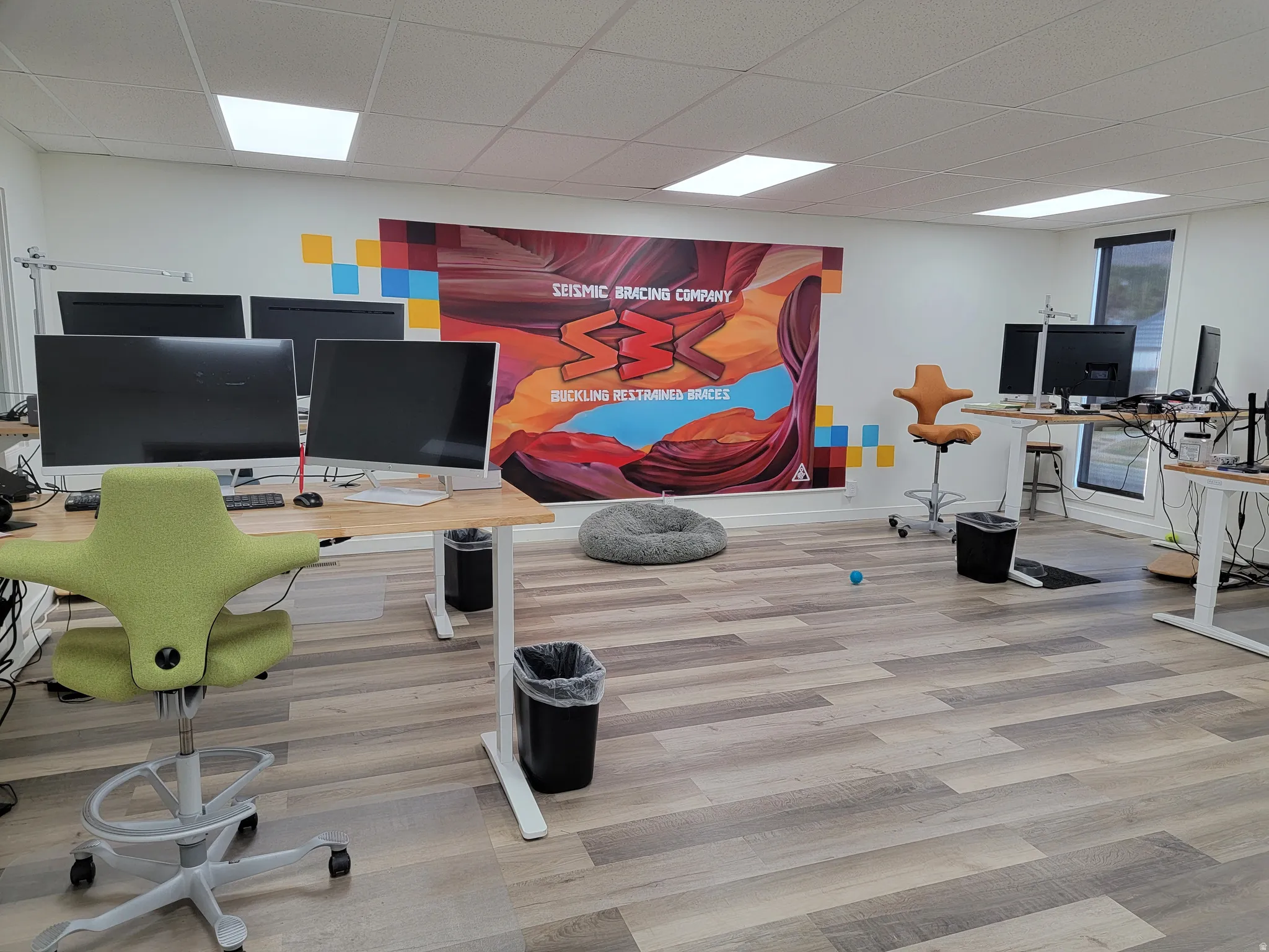 Open concept office space