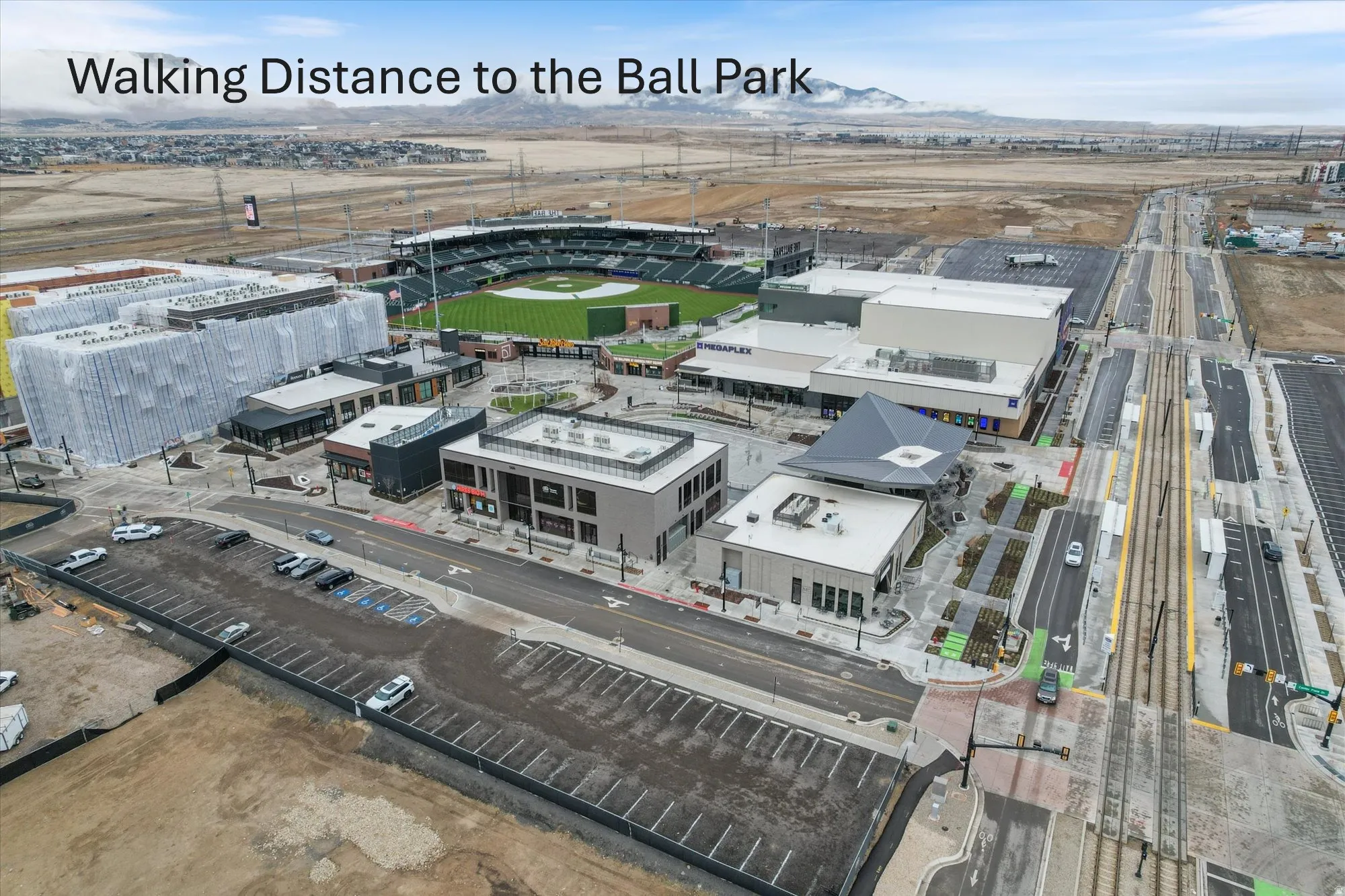 Aerial view of an Ball Park