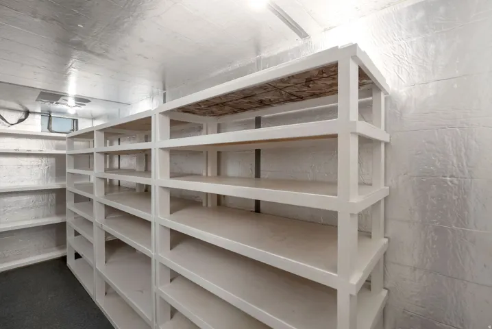 Huge cold storage in basement