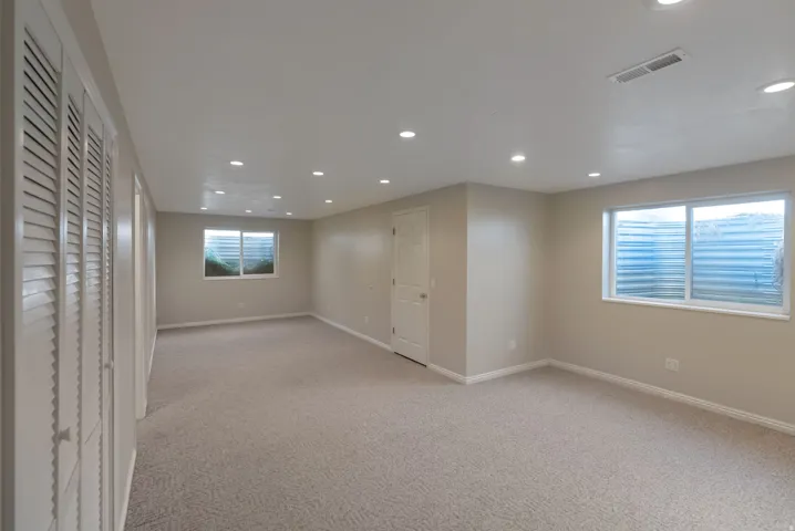Large family Room or bedroom in basement
