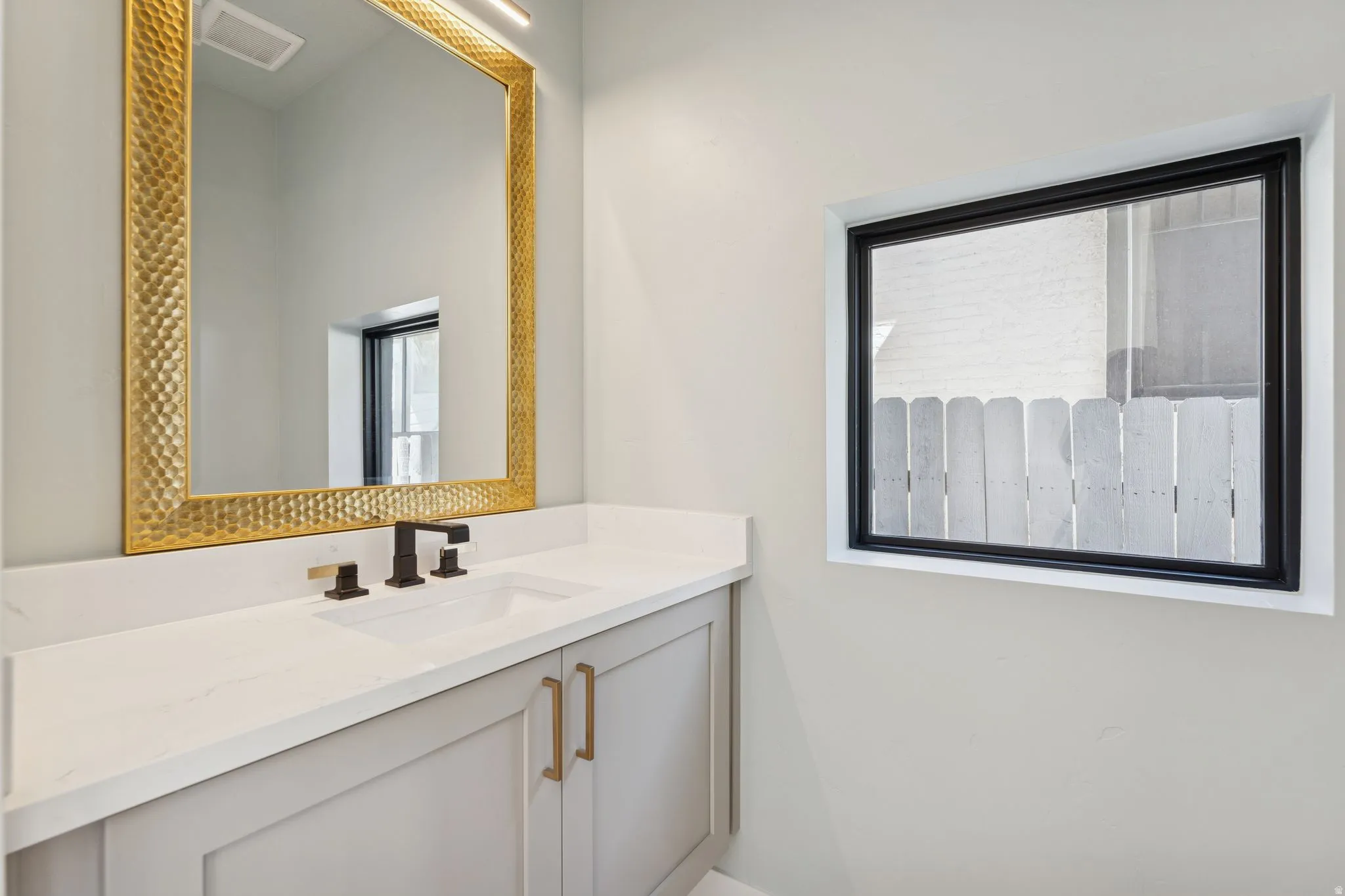 Bathroom featuring vanity