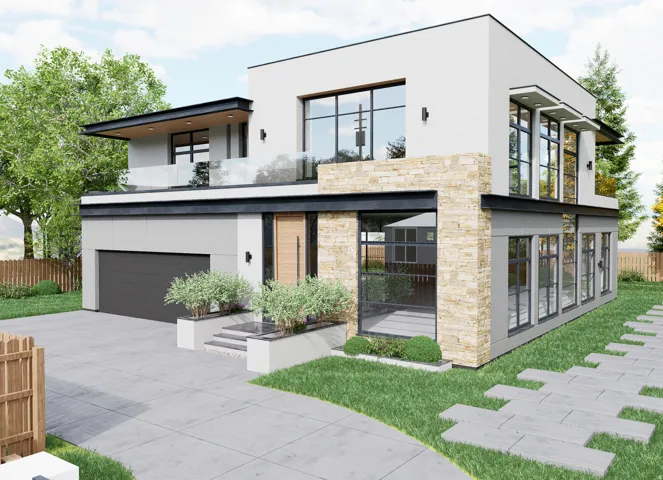 Conceptual renderings – Not an approved building plan (2500 SF footprint)