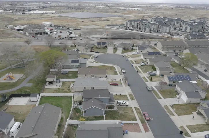 Aerial view of property's location