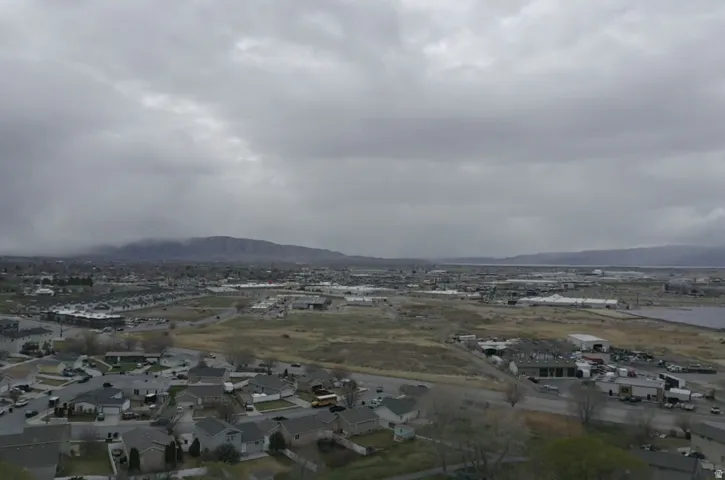 Mountain view with nearby suburban area