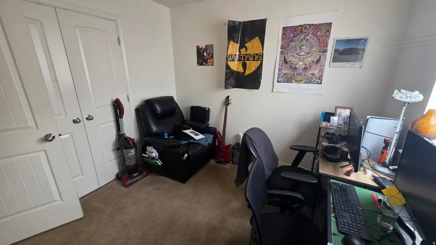 View of carpeted office