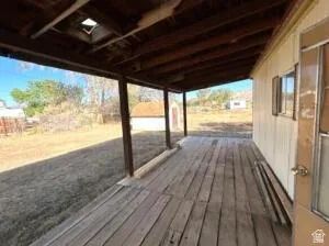 View of deck