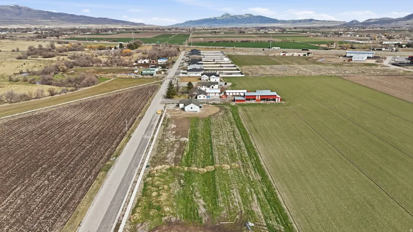 View of rural area with mountains and abundant farmland