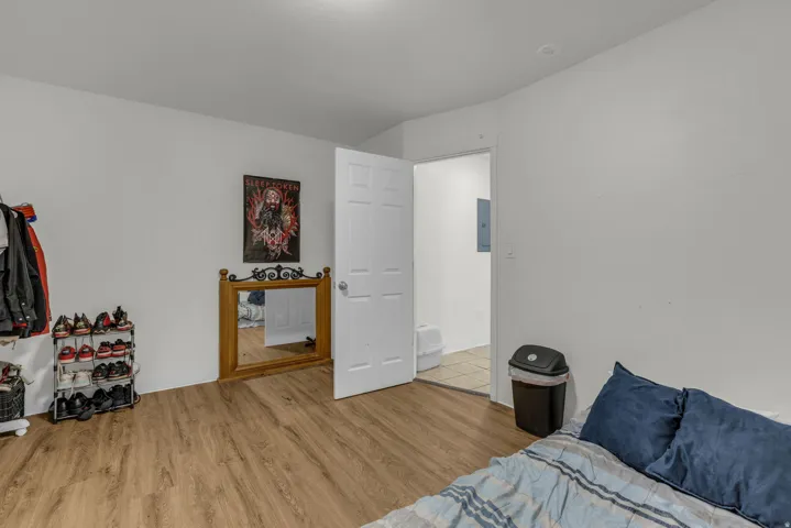 Bedroom featuring light wood-type flooring