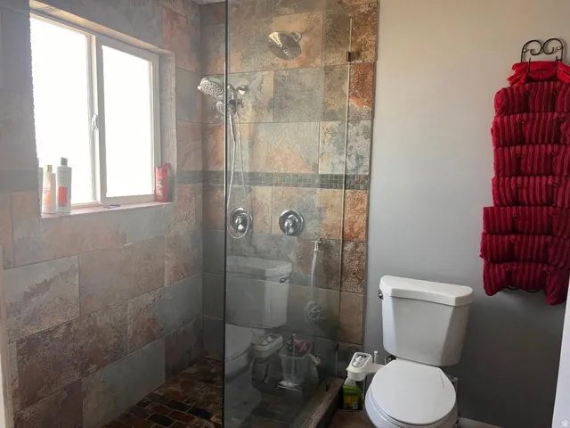 Bathroom with walk in shower