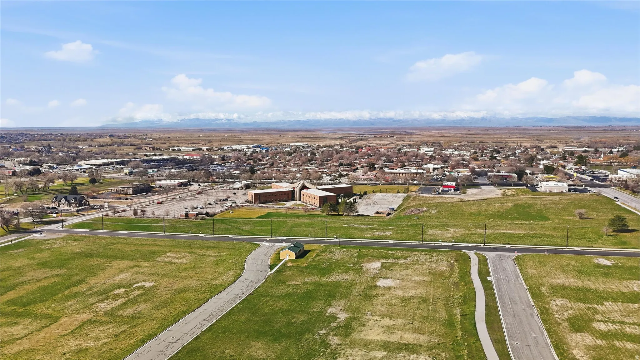 Open space between the town homes and USU extension