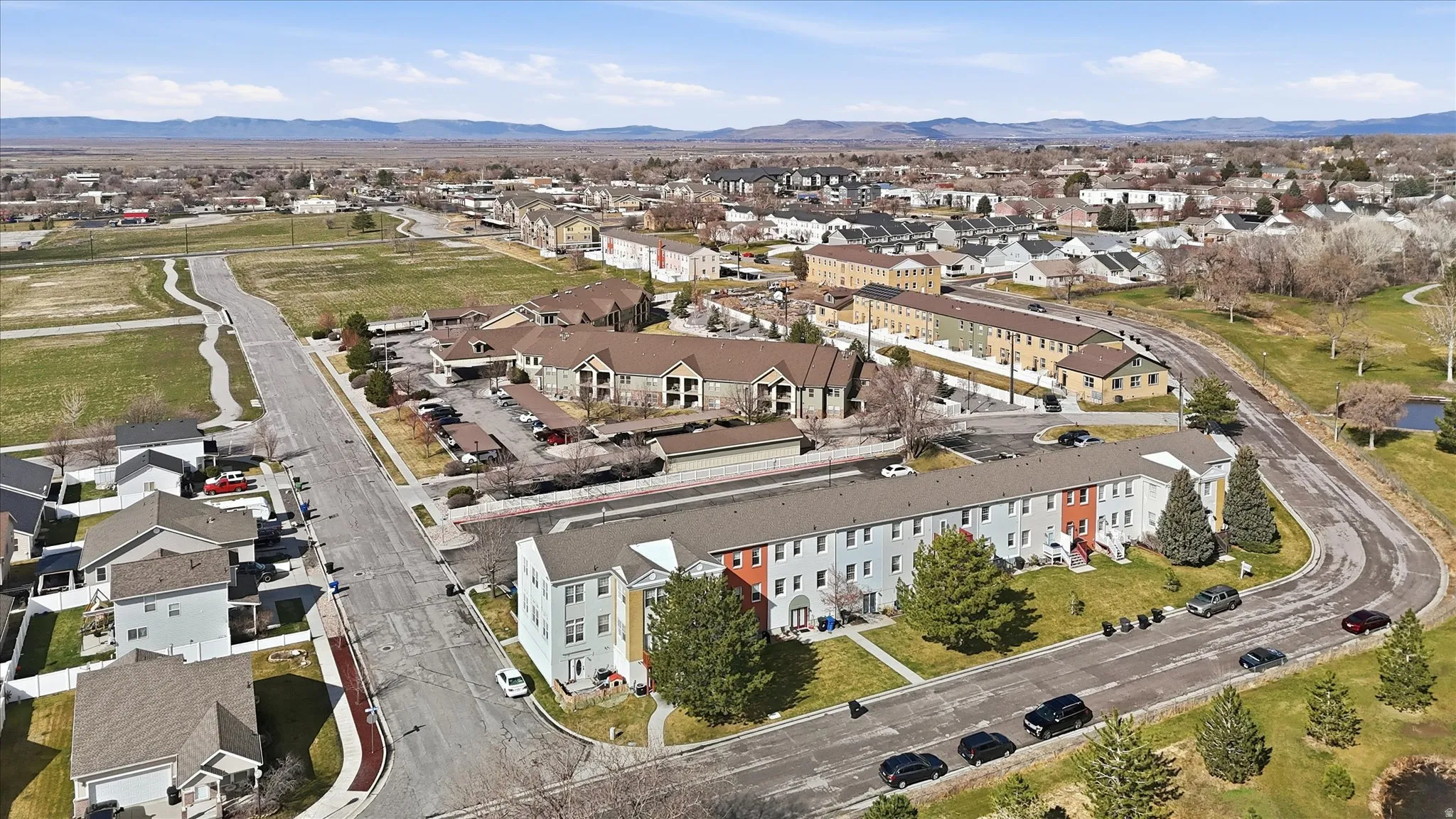 Aerial overview of property's location