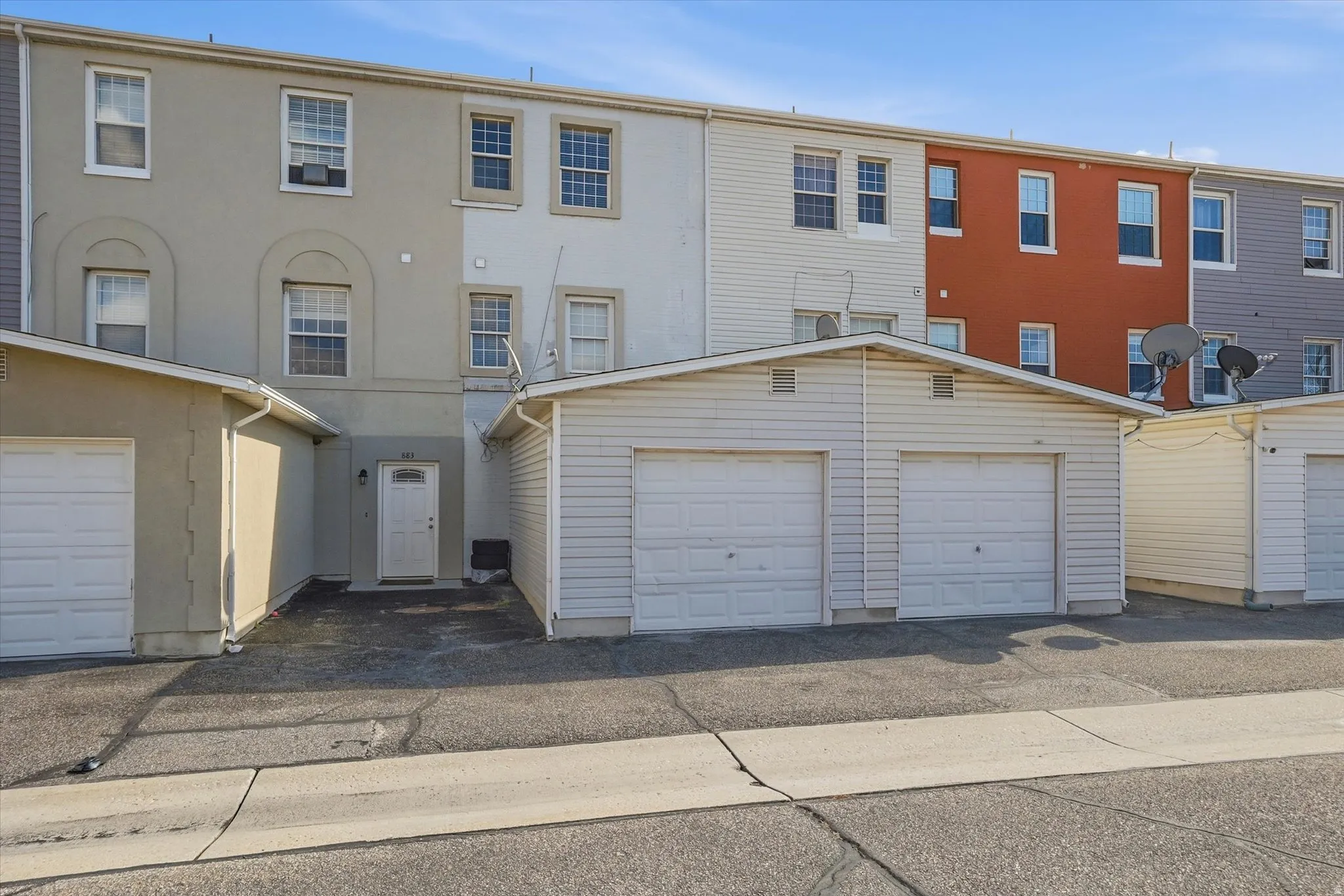 Entry to the house is within the garage