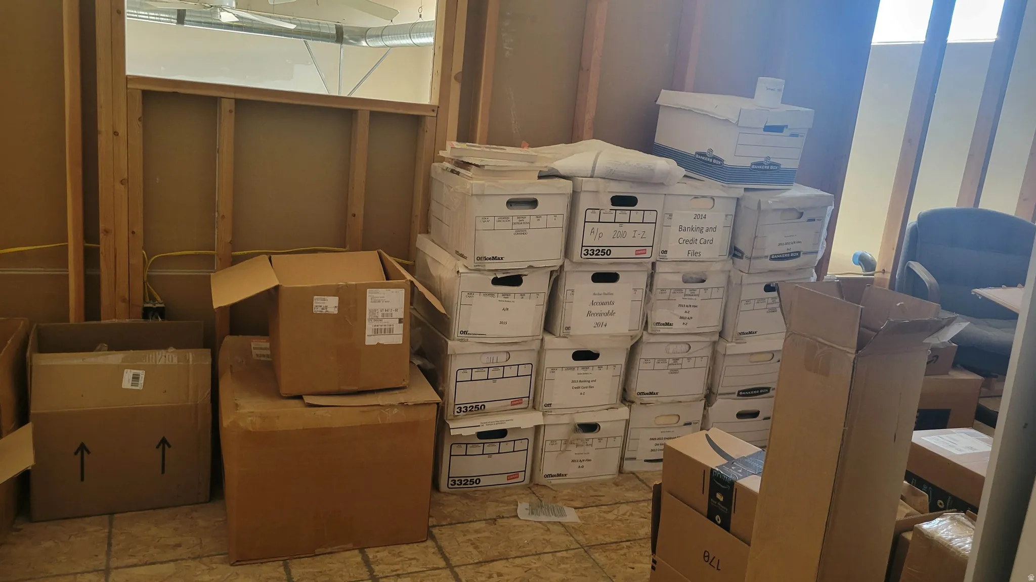 View of storage room