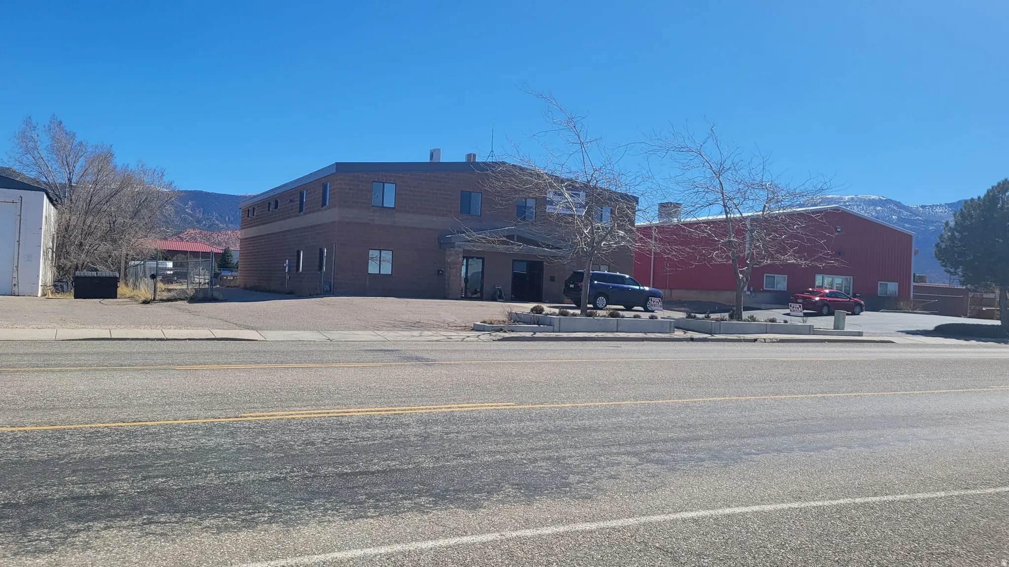 View of property featuring a mountain view