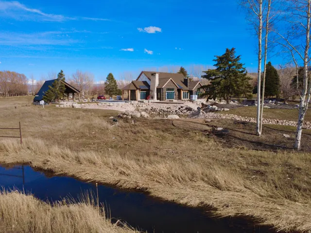 View of yard featuring a water view