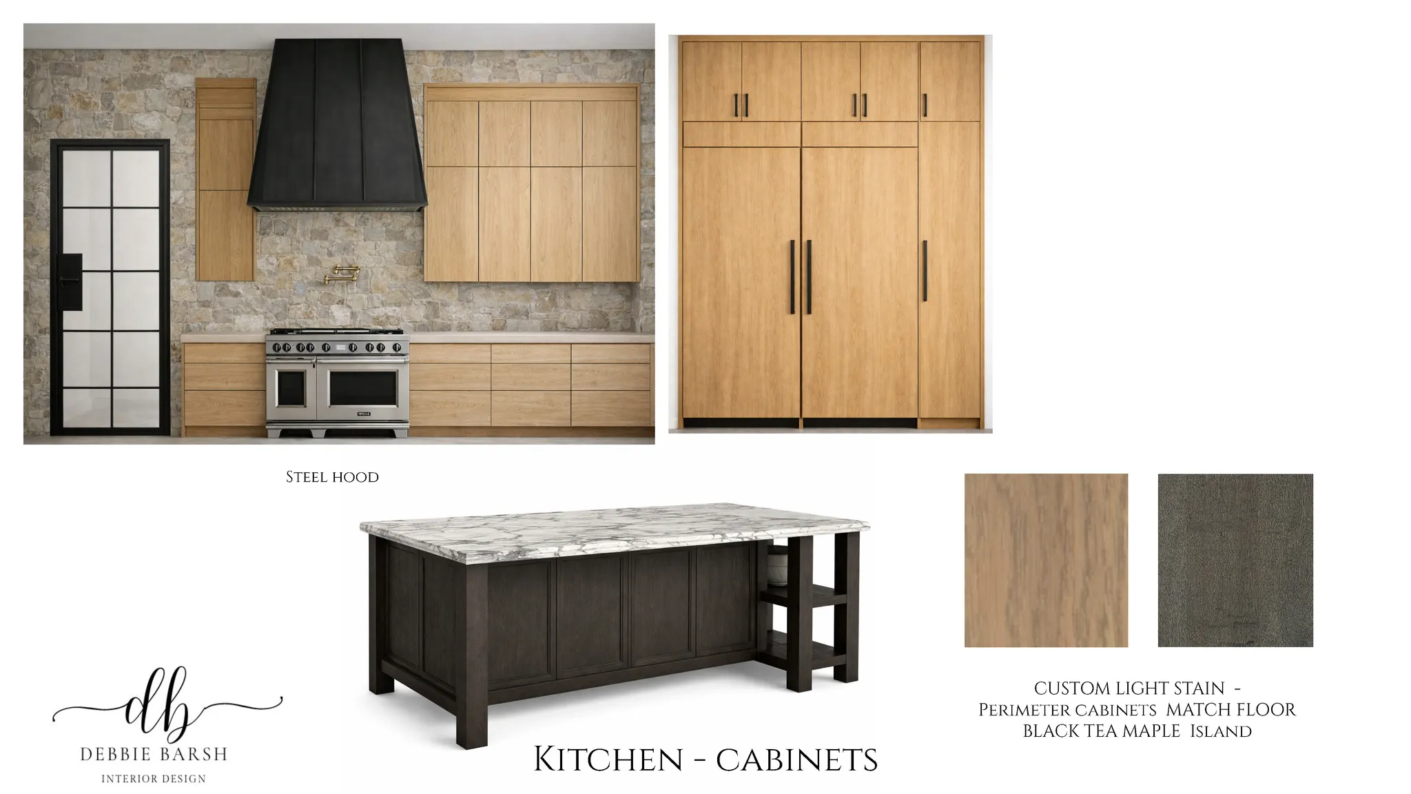Kitchen featuring double oven range, light stone countertops, tasteful backsplash, a kitchen breakfast bar, and modern cabinets
