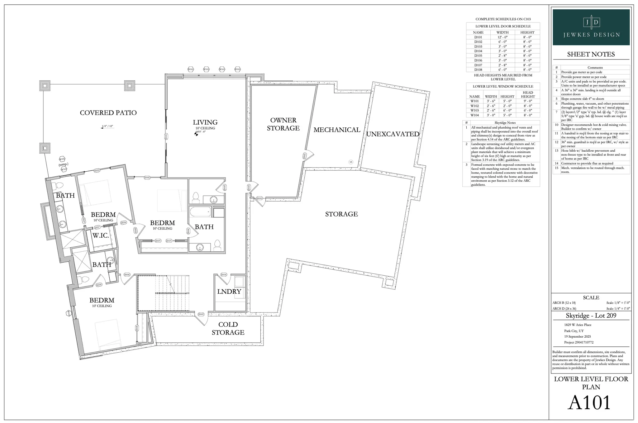 View of room layout