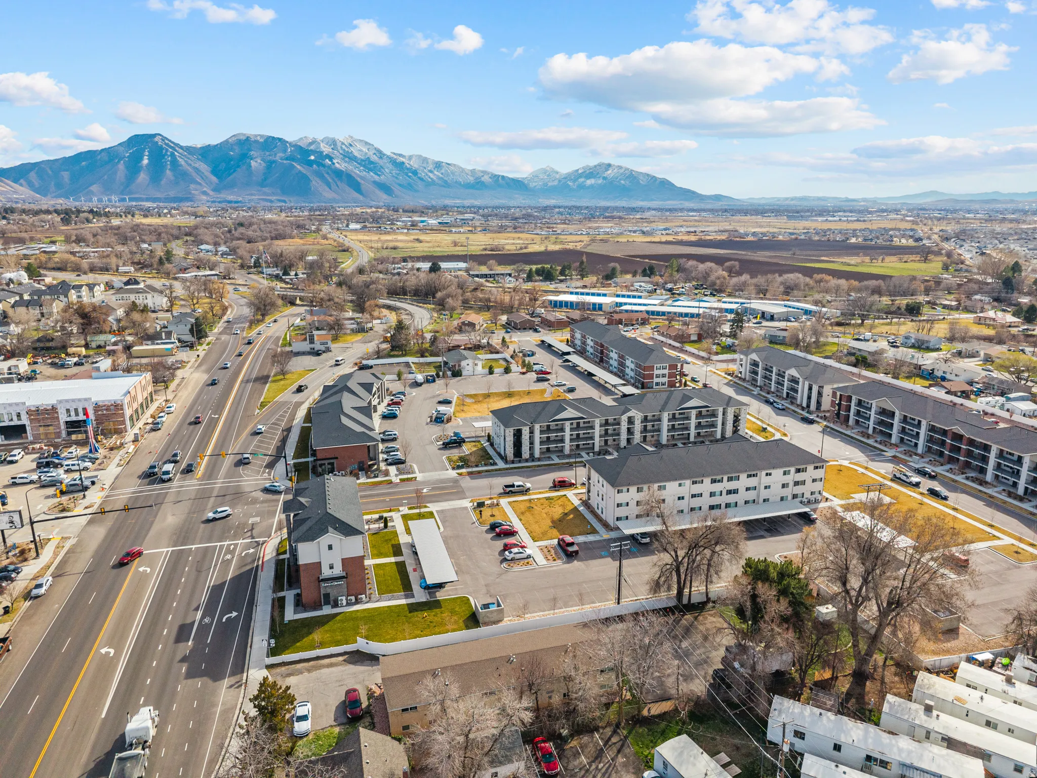Aerial view of mountains