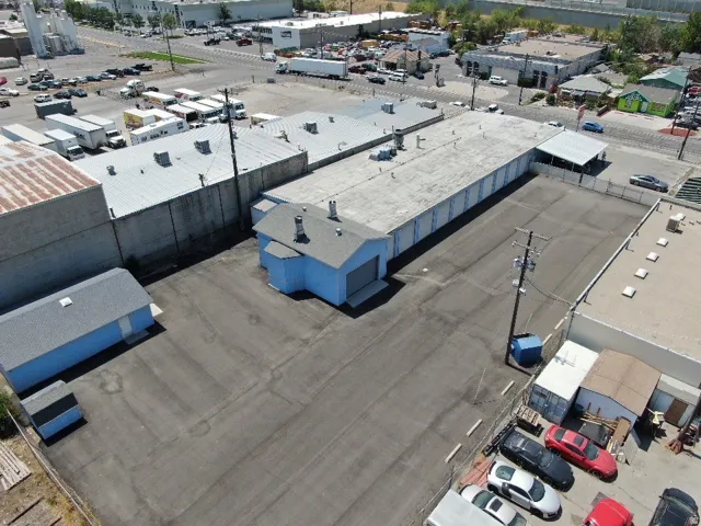 Drone / aerial view of industrial structures
