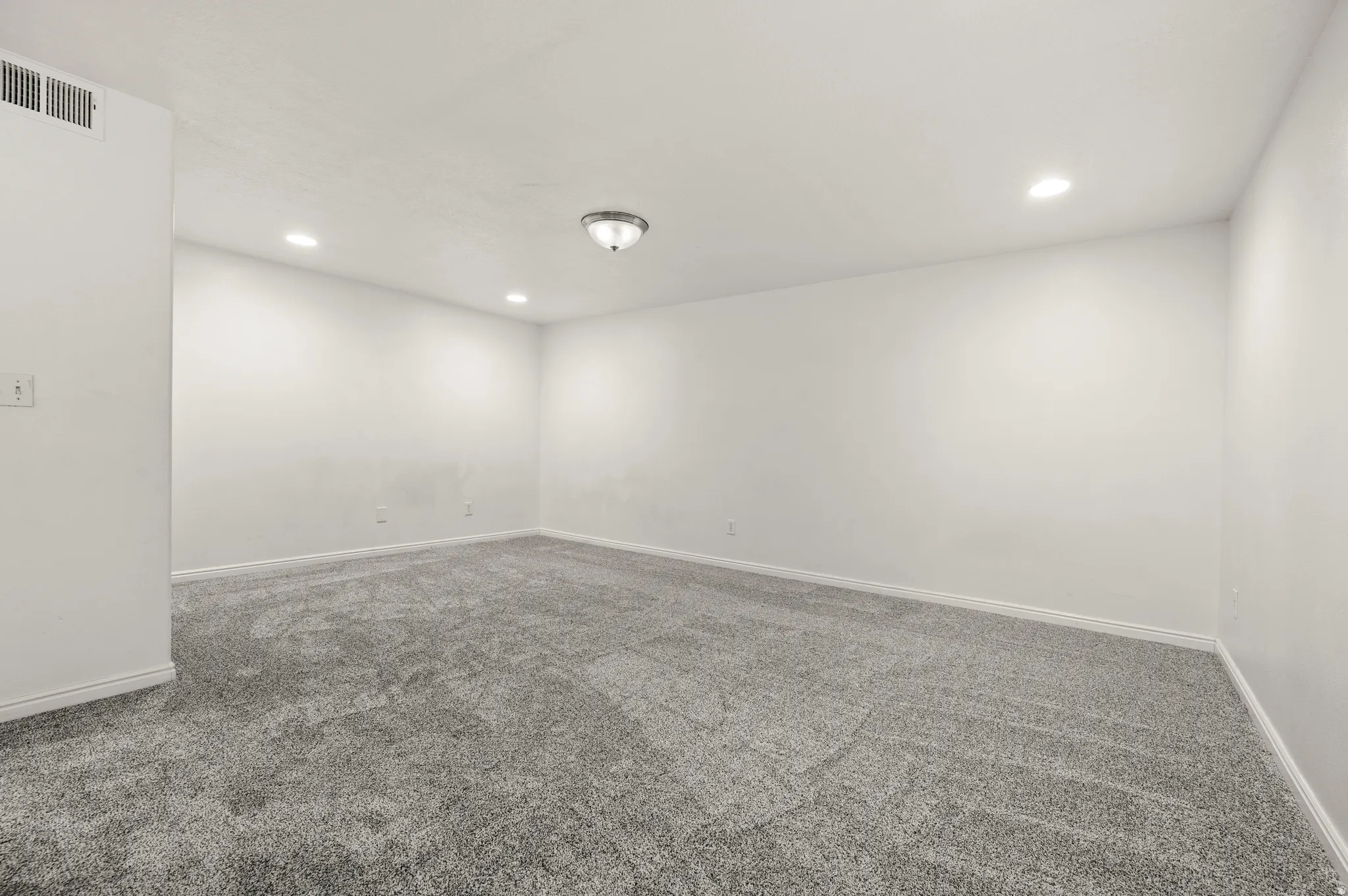 Large family room in basement