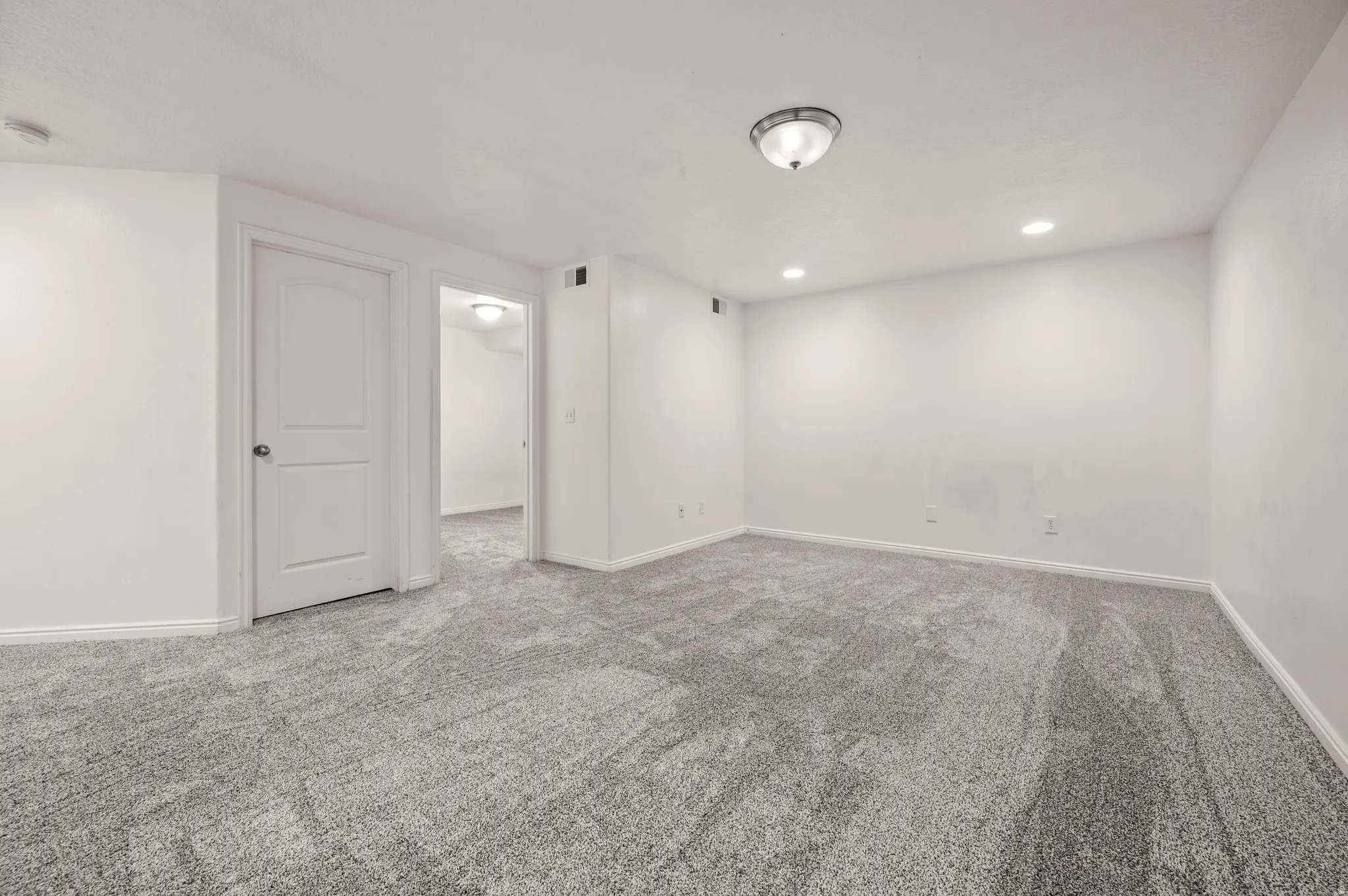Large family room in basement