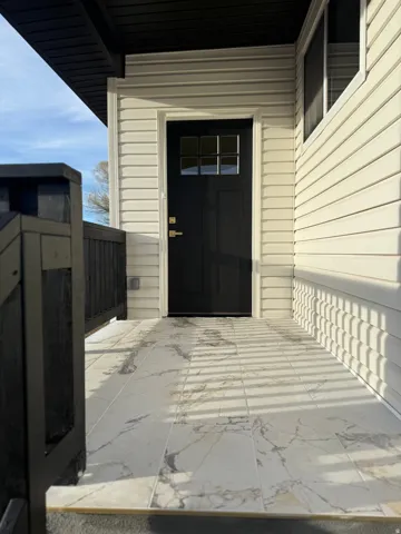 View of exterior entry