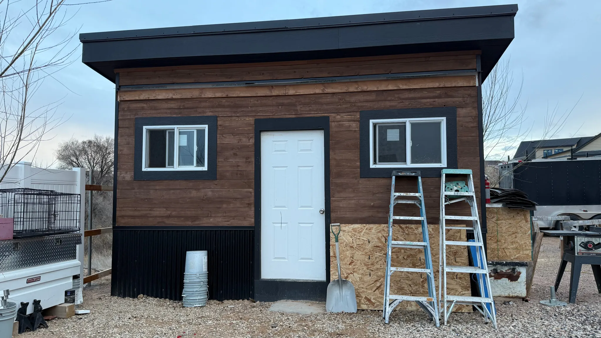 View of outbuilding