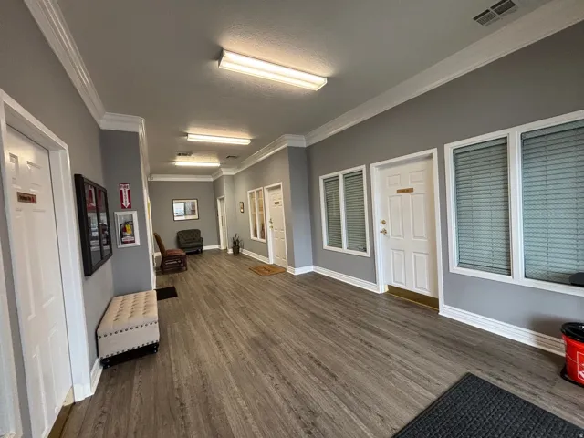 Interior space with ornamental molding