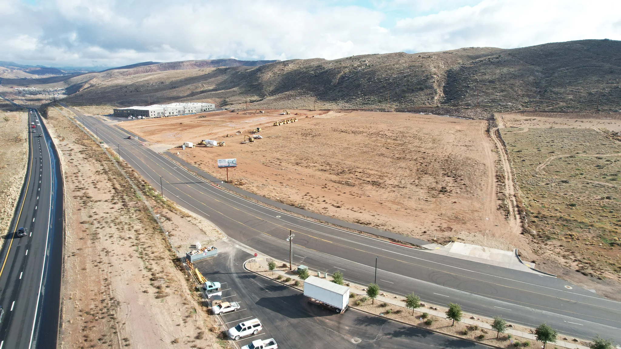 Drone / aerial view of mountains