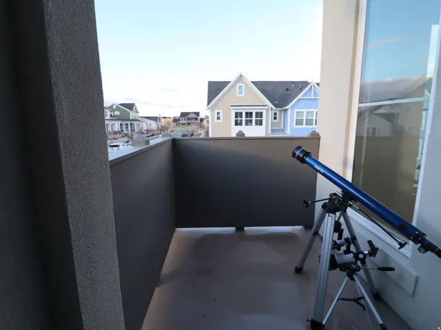 Balcony with a residential view