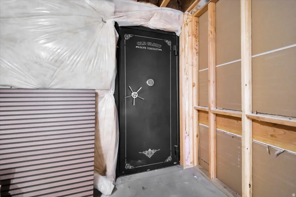 Detailed view of concrete flooring