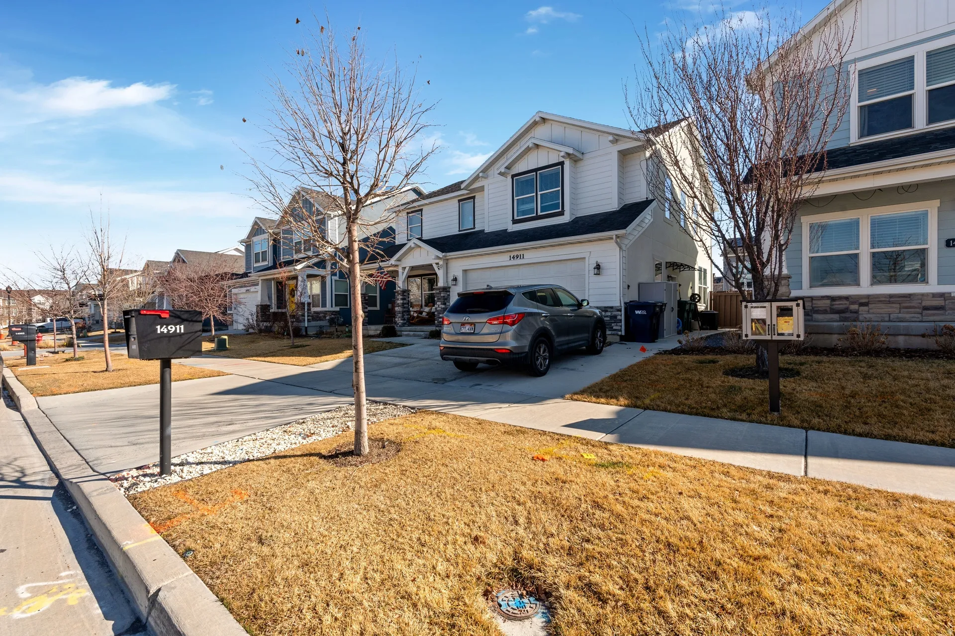 Expanded driveway for third car
