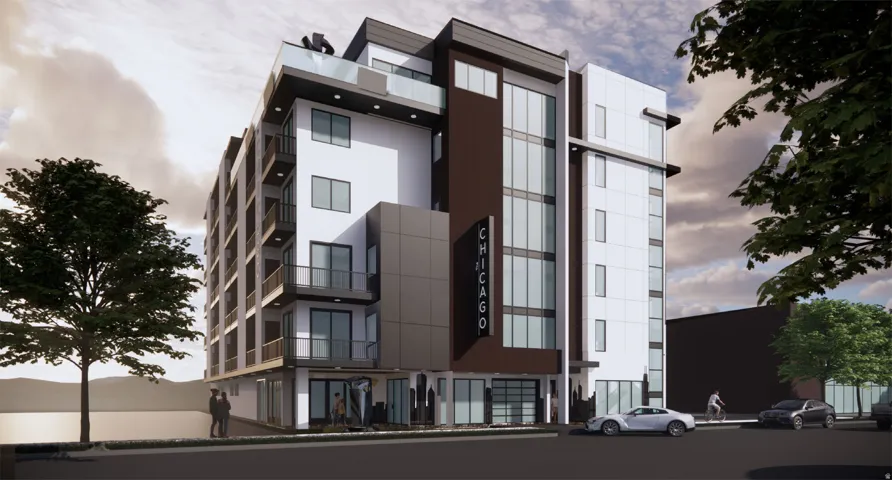 View of apartment building / complex