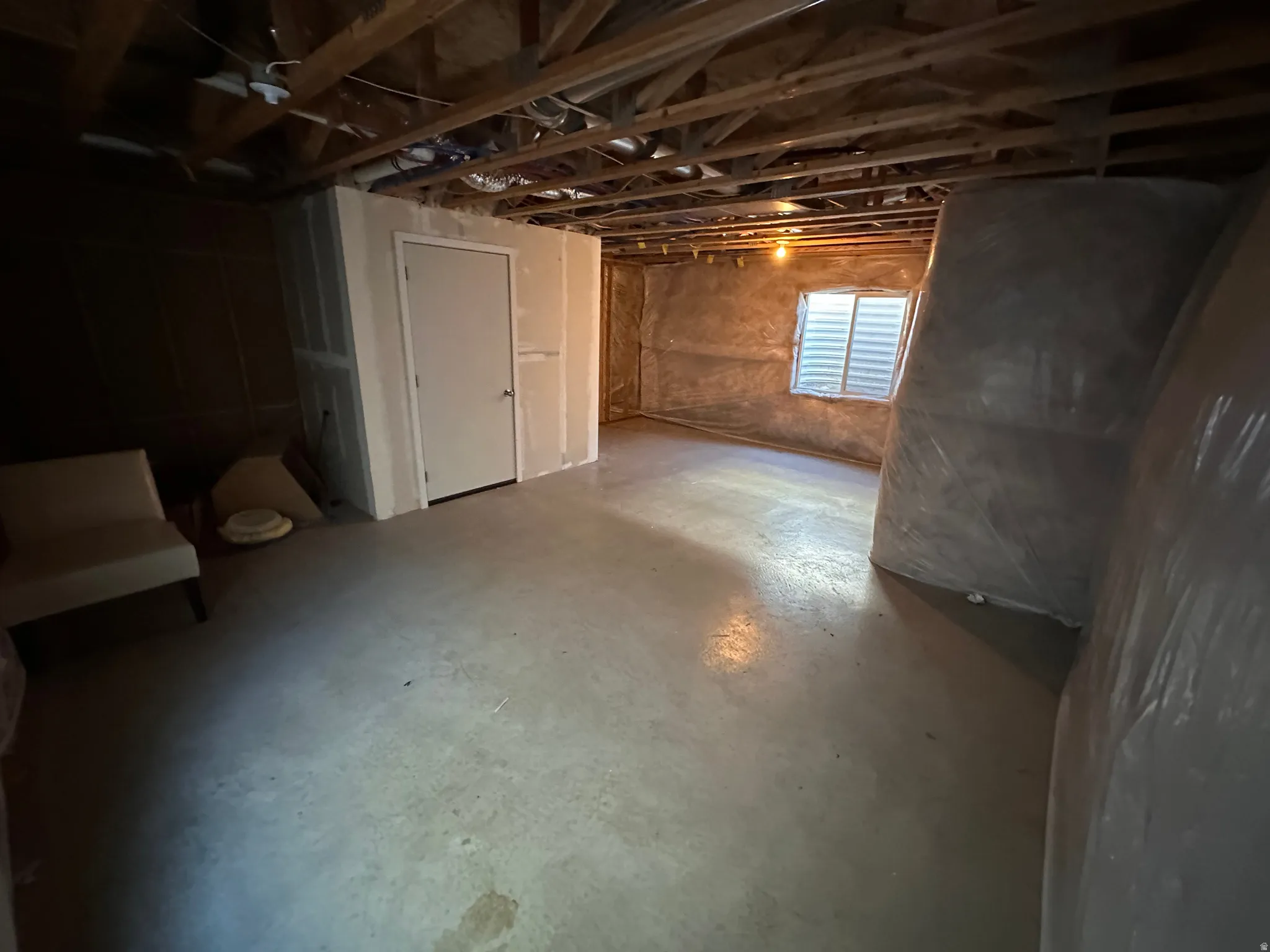 View of below grade area