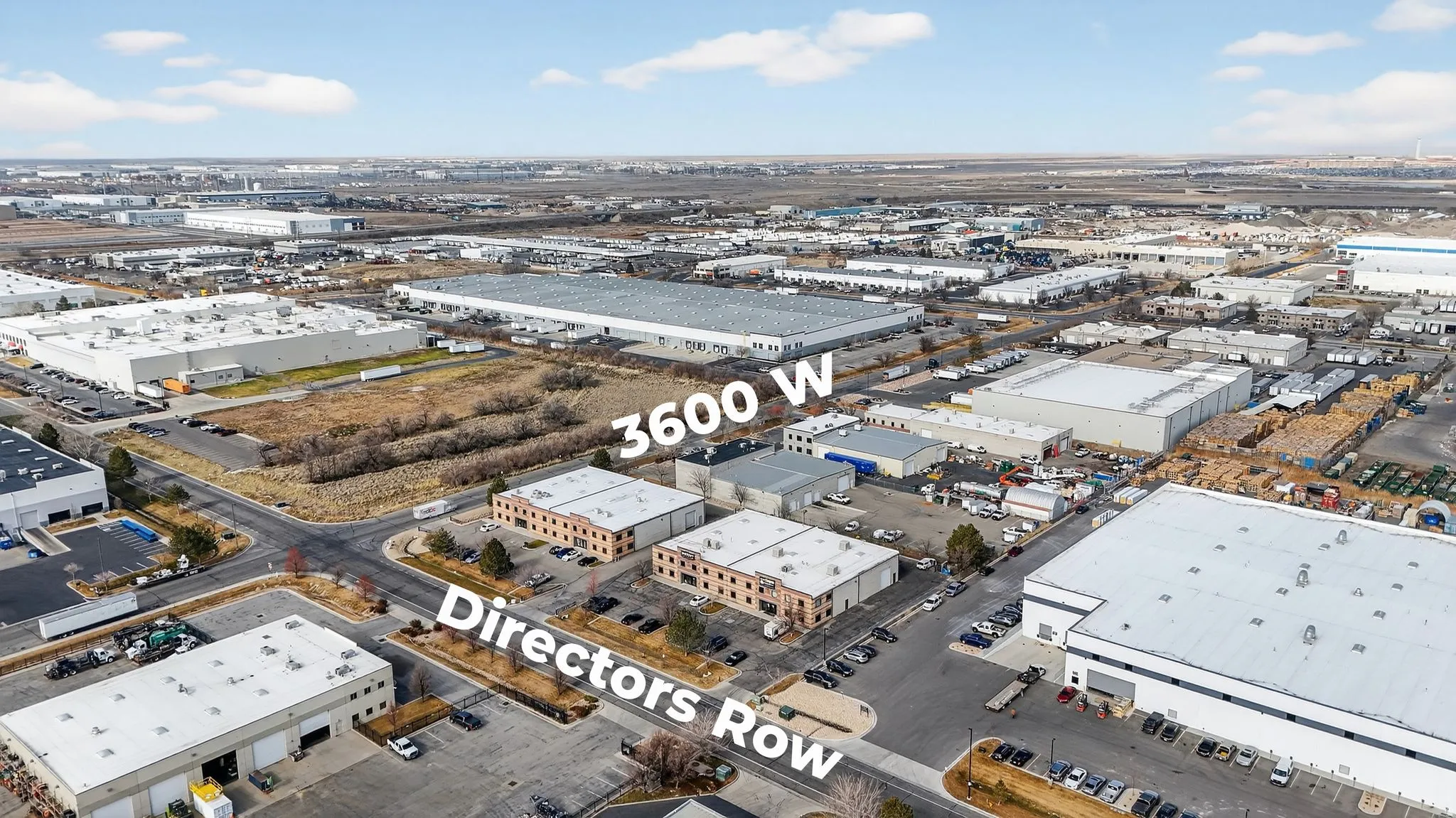 View of property location featuring industrial structures