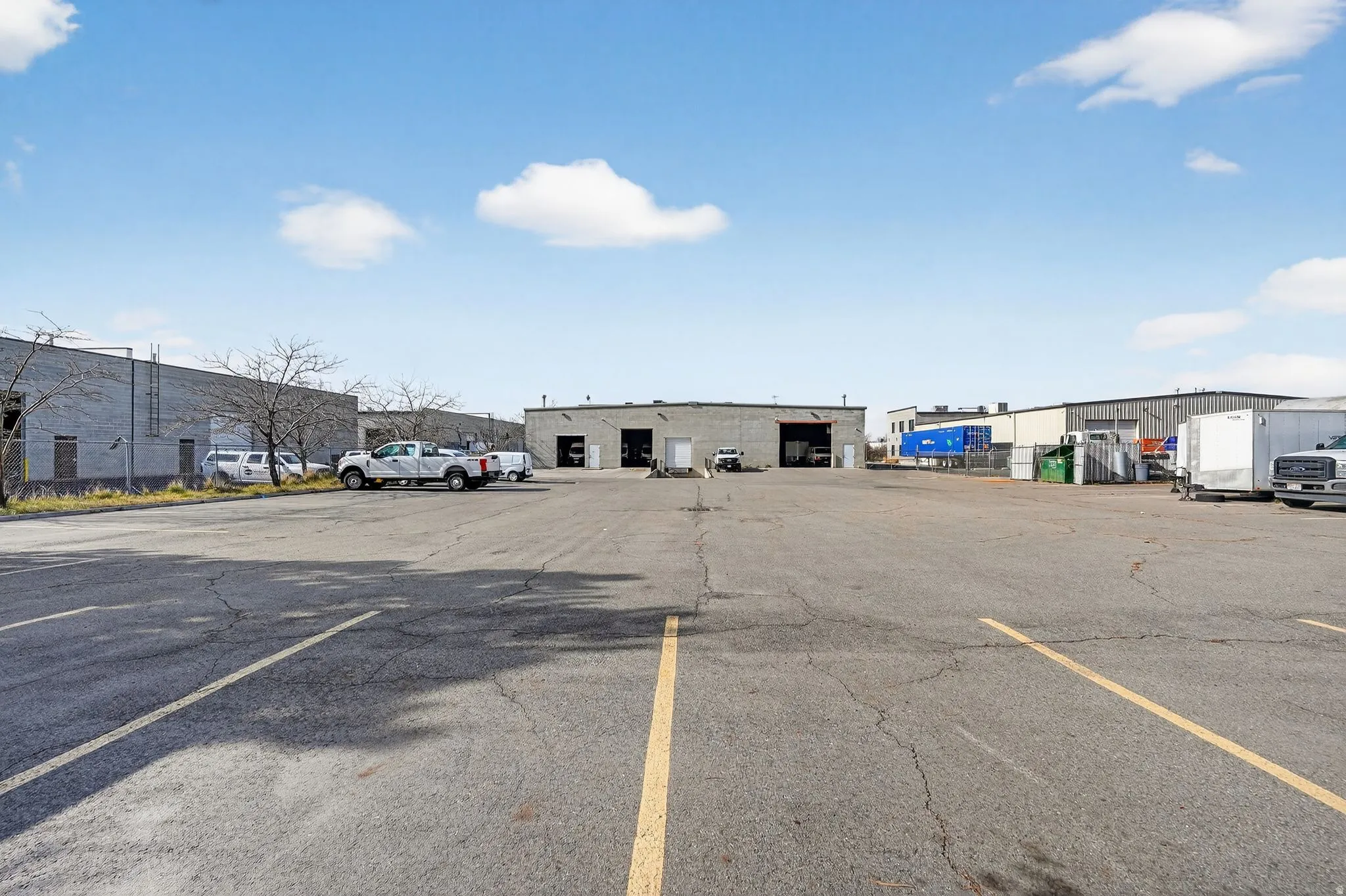 View of uncovered parking lot