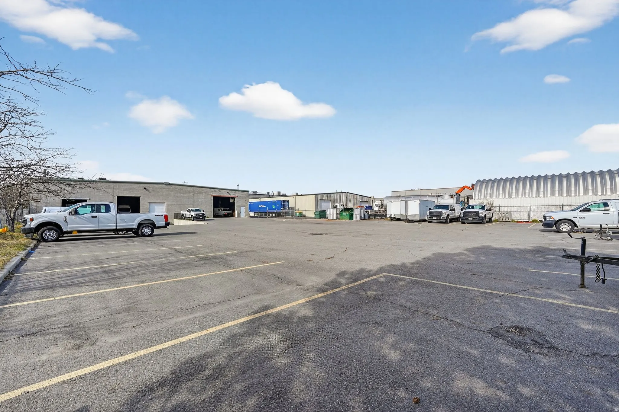 View of uncovered parking lot