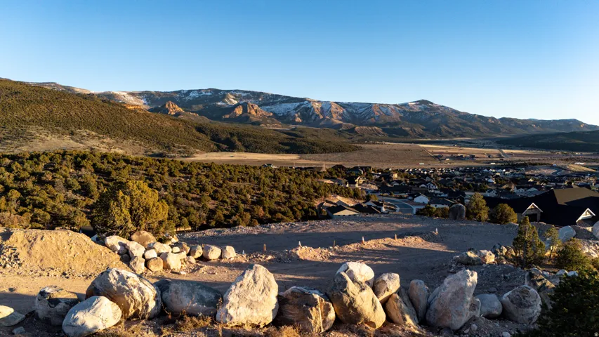 View of mountain backdrop