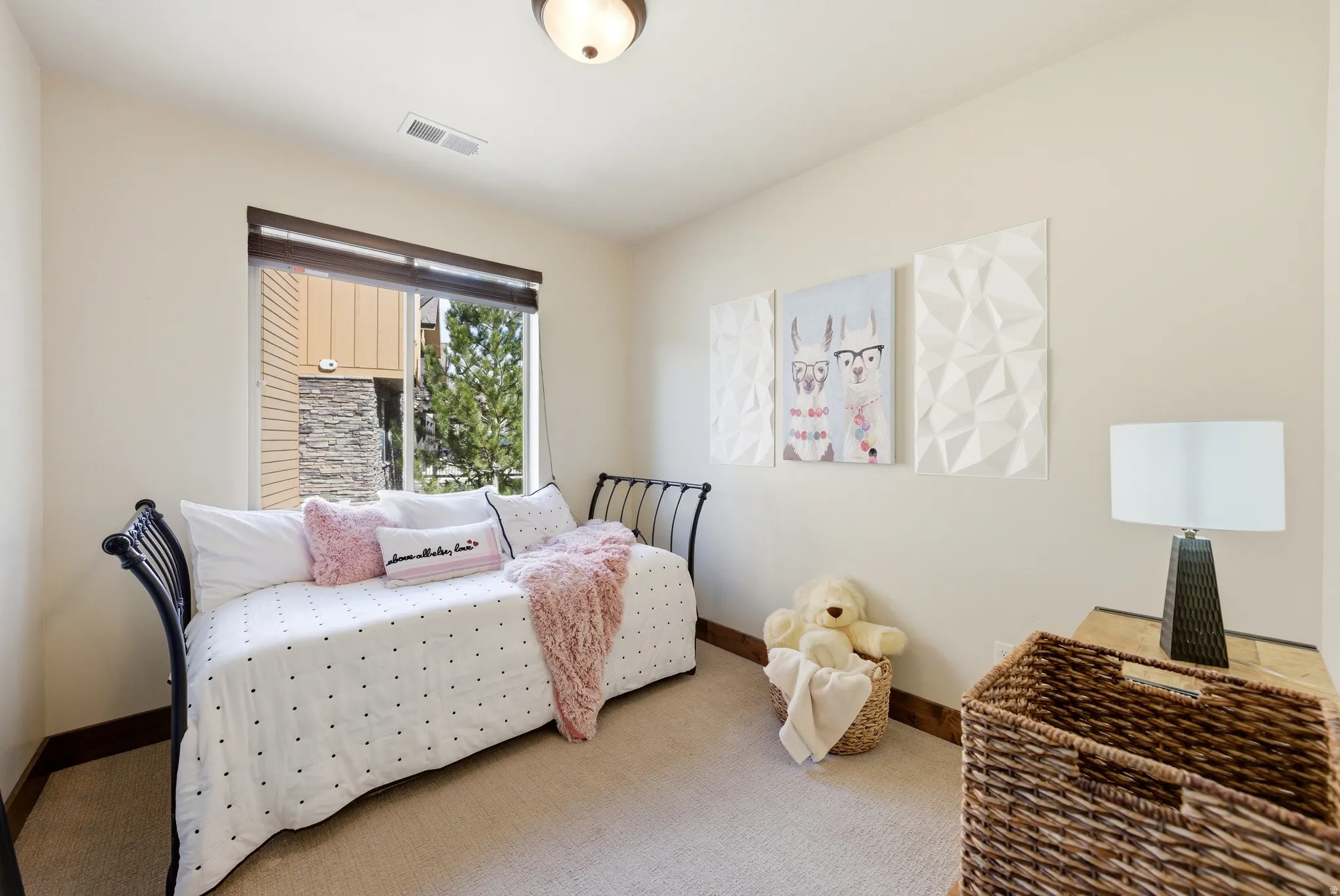 Bedroom #3  furnished with a twin trundle bed.