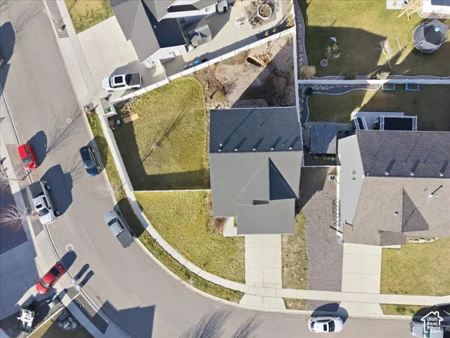 Aerial view of residential area