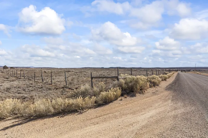 View of dirt / gravel road with a rural view